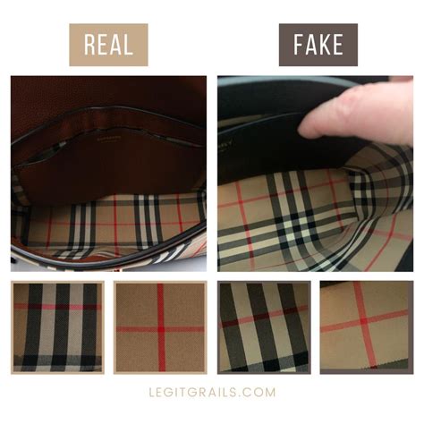 fake burberry bag vs real|how to spot a burberry bag.